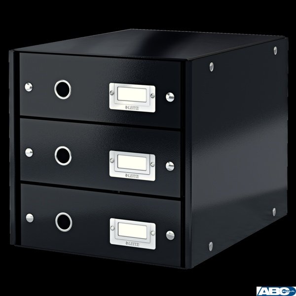 Pojemnik z 3 szufladami LEITZ C&S czarny 60480095