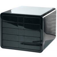 Zestaw 5 szufladek HAN iBox, ABS, A4, czarny