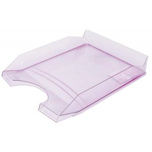 Szufladka na biurko OFFICE PRODUCTS, polistyren / PP, A4, transparentna fioletowa