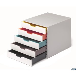 Pojemnik VARICOLOR z 5 kolorowymi szufladkami DURABLE 762527