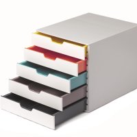 Pojemnik VARICOLOR z 5 kolorowymi szufladkami DURABLE 762527