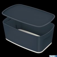 MyBox Cosy mały pojemnik z pokrywką, szary Leitz 52630089