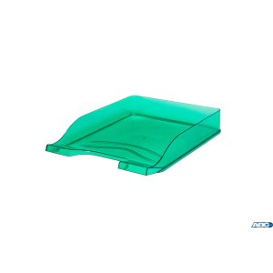 Półka na dokumenty przezroczysta zielona 100553684 BANTEX