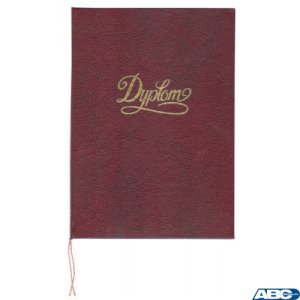 Okładka na dyplom z napisem bordowa 1824-339-072 WARTA