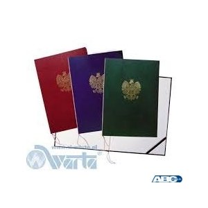 Okładka na dyplom 339- / Orzeł granatowa WARTA 339-060 / 075 / 076 / 077 / 090