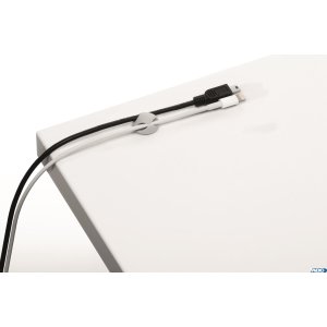 Klips samoprzylepny na 2 kable(6)szary  503810 CAVOLINE CLIP    DURABLE
