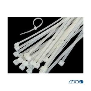 Opaski zaciskowe 300x3.6mm białe (100) tretytki trytytki