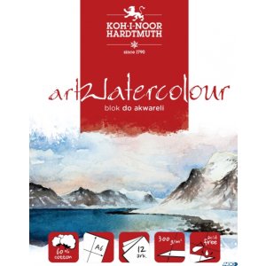 Blok akwarelowy ARTWATERCOLOUR A6 12  KARTEK 300G BLO-WATEA6 Koh i Noor