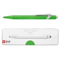 Długopis CARAN D'ACHE 849 Pop Line Fluo, M, w pudełku, zielony