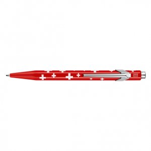 Długopis CARAN D'ACHE 849 Swiss Flag, M, czerwony
