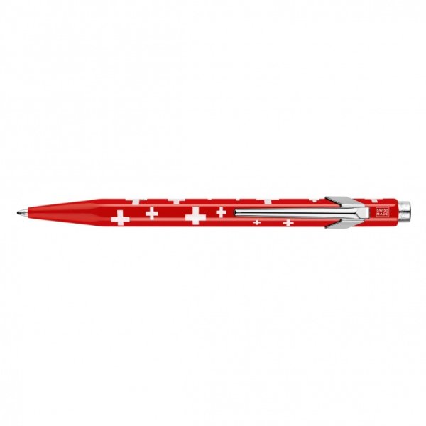 Długopis CARAN D'ACHE 849 Swiss Flag, M, czerwony