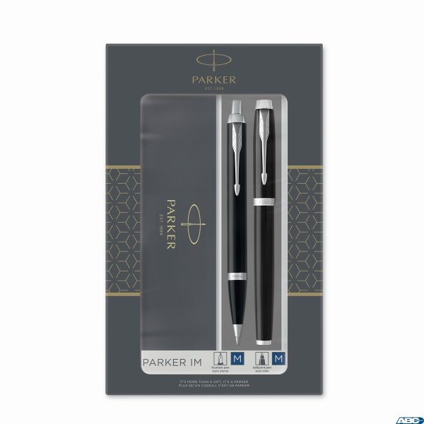 Zestaw IM BLACK CT_(Długopis + Pióro wieczne) PARKER 2093215