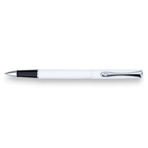 Pióro kulkowe DIPLOMAT Traveller, M, białe / chromowane