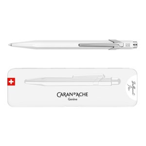 Długopis CARAN D'ACHE 849 Pop Line Fluo, M, w pudełku, biały