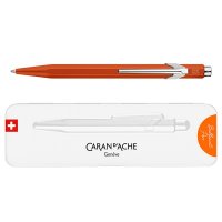 Długopis CARAN D'ACHE 849 Colormat-X, M, w pudełku, pomarańczowy