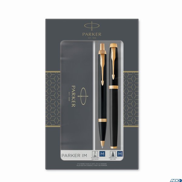 Zestaw IM BLACK GT (Długopis + Pióro wieczne) PARKER 2093216