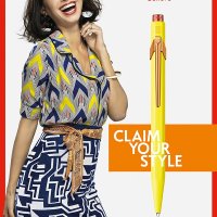 Długopis CARAN D'ACHE 849 Claim Your Style Ed2 Canary Yellow, M, w pudełku, żółty
