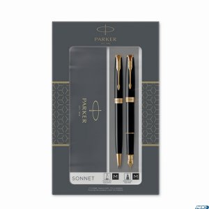 Zestaw SONNET BLACK GT_(Długopis  +  Pióro wieczne) PARKER 2093371