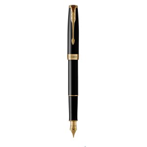 Pióro wieczne (M, stalówka ze stali) SONNET BLACK LACQUER GT PARKER 1931495, giftbox