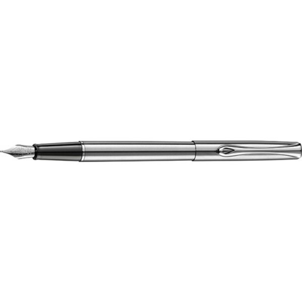 Pióro wieczne DIPLOMAT Traveller, M, stalowe/srebrne