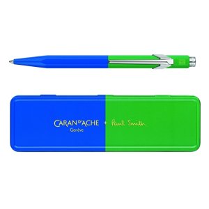 Długopis CARAN D'ACHE 849 Paul Smith Edycja 4, M, w pudełku, Cobalt / Emerald