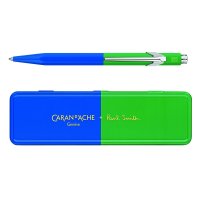 Długopis CARAN D'ACHE 849 Paul Smith Edycja 4, M, w pudełku, Cobalt/Emerald