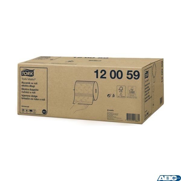 Ręcznik w roli H1 biały 280m 1w TORK (6) 120059/29005  Matic System