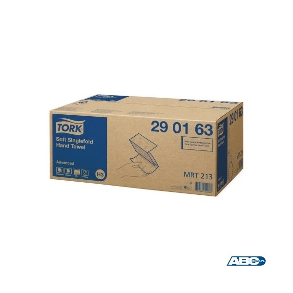 Ręcznik składny ZZ biały 2 warstwy 3750 H3 TORK 290163, 15x250