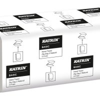 Ręczniki składane KATRIN BASIC Zig Zag 2 Natural, ZZ, 20 x 200, Handy Pack, 35564, opakowanie: 20 owijek