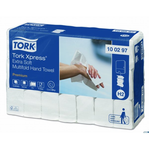Ręcznik ZZ biały PREMIUM Extra SOFT celuloza TORK 100297 H2