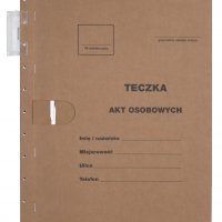 Teczka zawieszkowa DONAU na akta osobowe, karton, A4, 230gsm, brązowa
