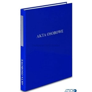 Segregator A4 / 2, dwuringowy, AKTA OSOBOWE niebieski VAUPE, 030 / 03