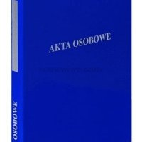 Segregator A4/2, dwuringowy, AKTA OSOBOWE niebieski VAUPE, 030/03