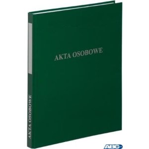 Segregator A4 / 2, dwuringowy, AKTA OSOBOWE zielony VAUPE, 030 / 06