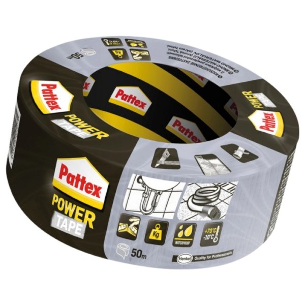 Taśma PATTEX POWER TAPE, 48mm x 50m, srebrna