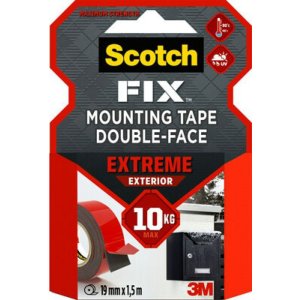 Taśma montażowa SCOTCH®, dwustronna, do ekstremalnych zastosowań, 19mm x 1,5m, czarna