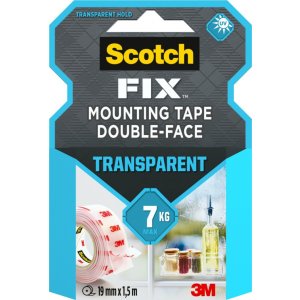Taśma montażowa SCOTCH®, 19mm x 1,5m, transparentna