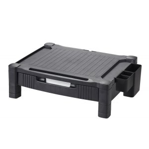 Podstawka pod monitor Q-Connect, 43,4x33,6cm, z regulacją wysokości, czarna