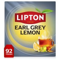 NOWOŚĆ Herbata czarna Lipton EARL GREY LEMON 92 torebki 184g