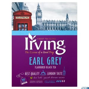 Herbata IRVING Earl Grey 100 torebek 1,5g czarna