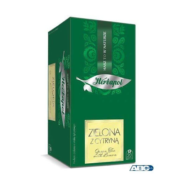Herbata HERBAPOL BREAKFAST ZIELONA Z CYTRYNĄ (20 kopert)