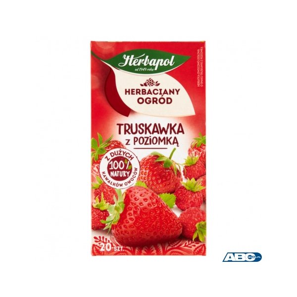 Herbata HERBAPOL HERBACIANY OGRÓD Truskawka z Poziomką 20tb