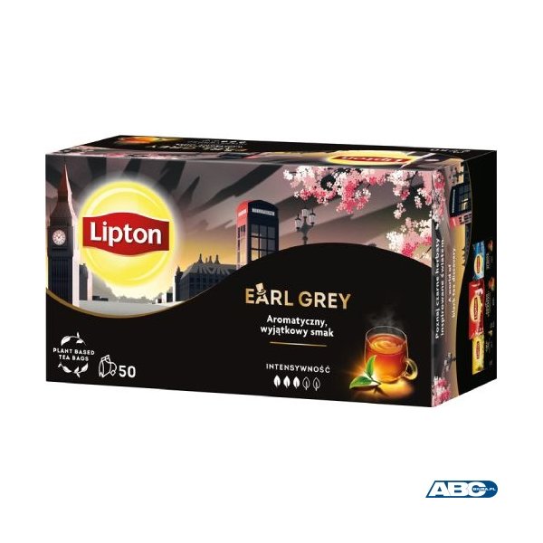 Herbata LIPTON EARL GREY 50 torebek czarna