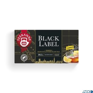 Herbata TEEKANNE Black Label cytryna 20 kopert czarna