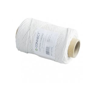 Nici bawełniane Q-CONNECT,100g, 80m, białe