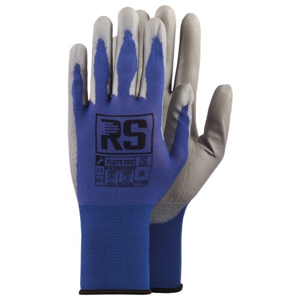 Rekawice dziane RS Flott Tec, rozm. 7, niebieskie