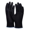 Rękawice DONAU SAFETY PU Black, kat. II, rozm. 9, czarne