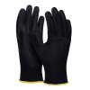 Rękawice DONAU SAFETY PU Black, kat. II, rozm. 8, czarne