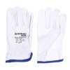 Rękawice robocze DONAU SAFETY, skóra kozia, rozm. 10 / XL, białe