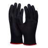 Rękawice DONAU SAFETY PU Black, kat. II, rozm. 6, czarne